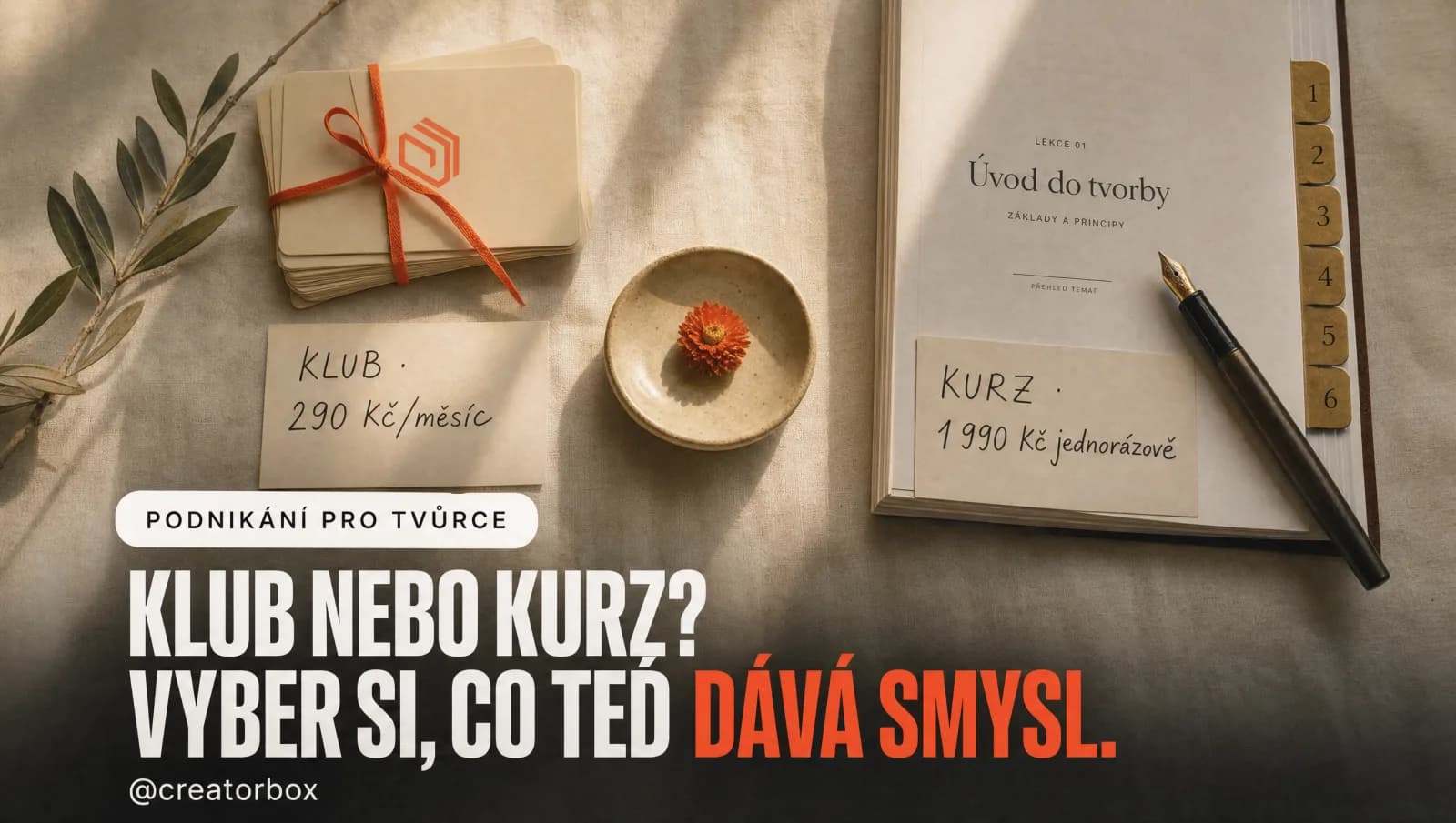 Klub nebo kurz? Co se ti jako tvůrci vyplatí víc — online kurz nebo členský klub